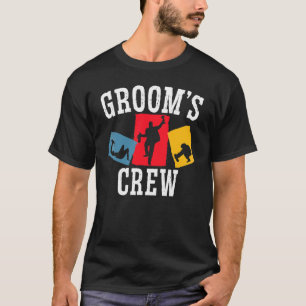 Männer Trauzeugen Crew Bräutigam Squad Junggeselle T-Shirt