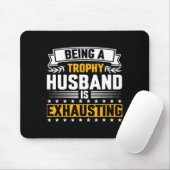 Männer-Trophäen-Ehemann-Erschöpfend-Lustig-Grafikk Mousepad (Mit Mouse)