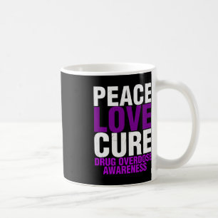 Männer Überdosierung Bewusstsein für Frieden Liebe Kaffeetasse