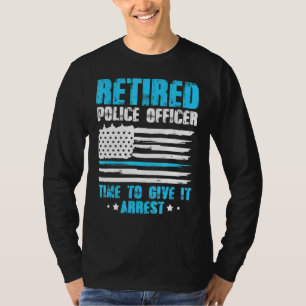 Männer übermüdeten Polizeibeamten Zeit, um sie fes T-Shirt