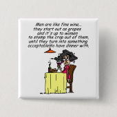 Männer und FIne Spaß Button (Vorderseite)