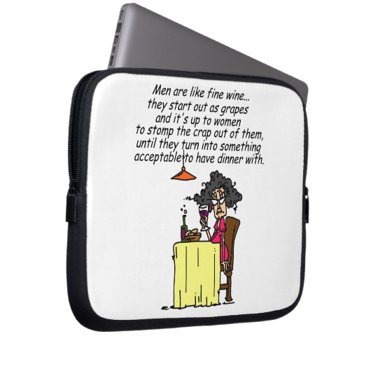 Männer und FIne Spaß Laptopschutzhülle (Vorne Rechts)
