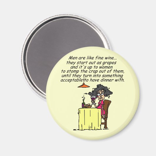 Männer und FIne Spaß Magnet (Vorderseite/Rückseite)