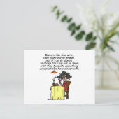 Männer und FIne Spaß Postkarte (Stehend Vorderseite)