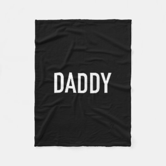 Männer und Frauen Daddy Funny für Väter Fleecedecke (Vorderseite)
