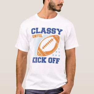 Männer und Frauen Football Outfit lustig Klasse bi T-Shirt