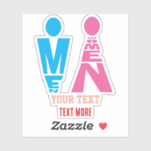 Männer- und Frauentypografie-Icon-Design