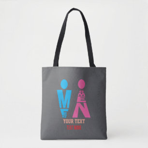 Männer- und Frauentypografie-Icon-Design – Fettros Tasche