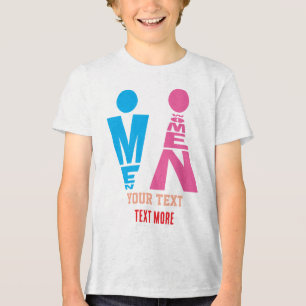 Männer- und Frauentypografie-Icon-Design – Fettros Tri-Blend Shirt