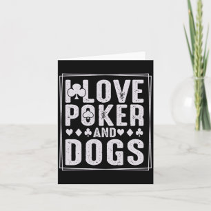 Männer und Hunde Lustige Spielkarte Zocker Perform Karte