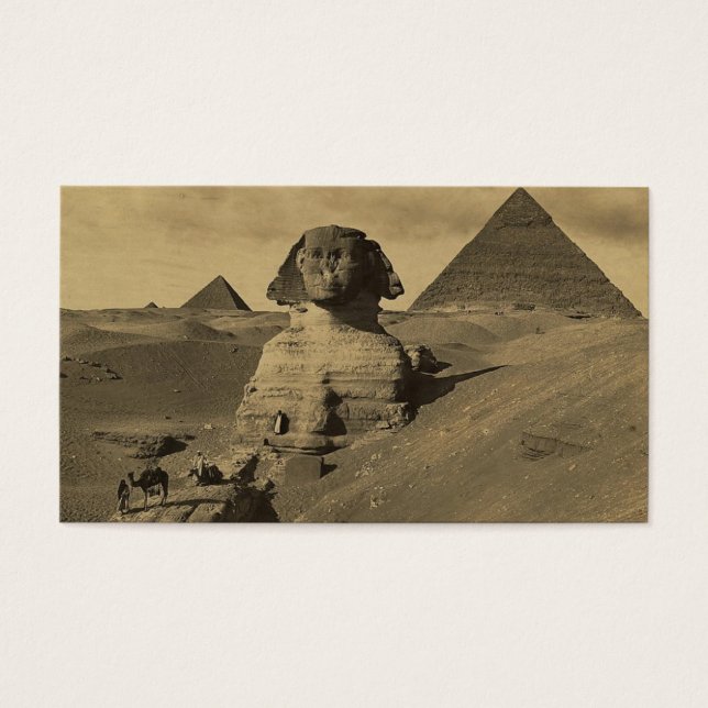 Männer und Kamele auf der Pfote der Sphinx, Pyrami (Vorderseite)