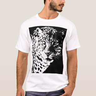 Männer und Shirts Pop Art Template Tiere Leopard
