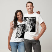 Männer und Shirts Pop Art Template Tiere Leopard (Unisex)