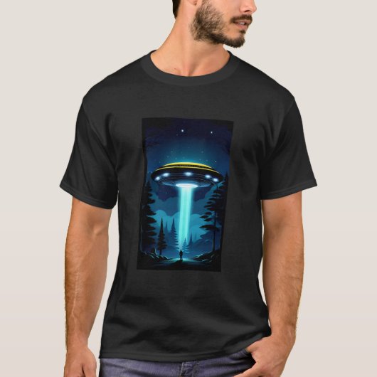 Männer und UFO T-Shirt (Vorderseite)