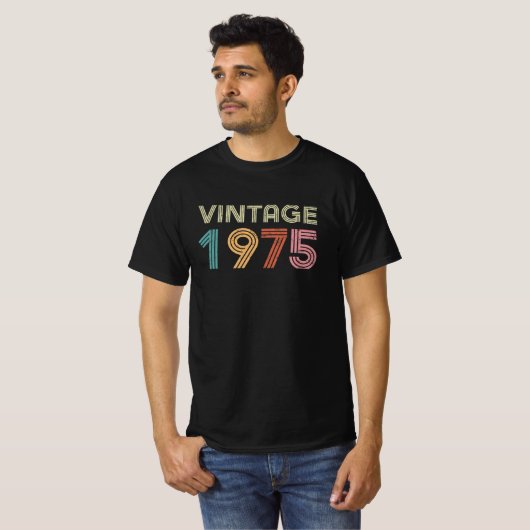 Männer/Unisex "Vintag 1975" T-Shirt (Vorne ganz)