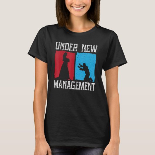 Männer unter neuem Management-Greom Wedding Bachel T-Shirt (Vorderseite)