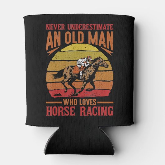 Männer unterschätzen Lieben des alten Mannes nie R Dosenkühler (Rückseite)