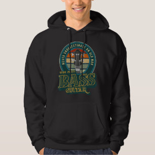 Männer unterschätzen nie einen alten Mann, der Bas Hoodie