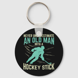 Männer unterschätzen nie einen alten Mann mit Kaja Schlüsselanhänger
