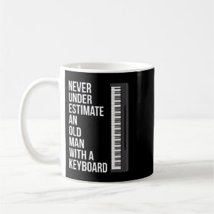 Männer unterschätzen nie einen alten Mann mit Keyb Kaffeetasse