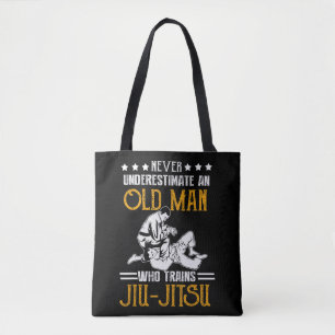 Männer Unterschätzen niemals einen Alten, der Jiu Tasche