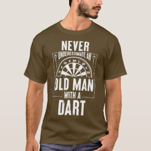 Männer Unterschätzen niemals einen alten Mann mit T-Shirt