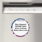 Männer unterstützen TRUMP 2024 nach dem Kühlschran Magnet (In Situ (Geschirrspüler))