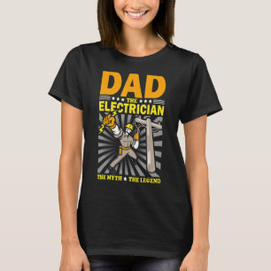 Männer Vater Der Elektro-Mythos der Legende Fasten T-Shirt