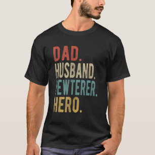 Männer-Vater-Ehemann-Zinnschmied-Held T-Shirt