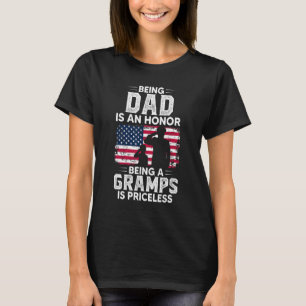 Männer Vater zu sein ist eine Ehre, Gramps zu sein T-Shirt