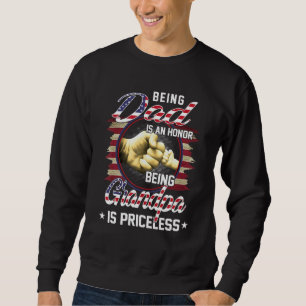 Männer Vater zu sein ist eine Ehre, Opa zu sein, i Sweatshirt