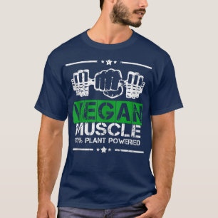 Männer Vegan Bodybuilding der Muskeln T-Shirt