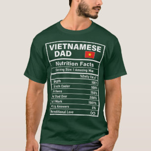 Männer Vietnamesischer Vater Ernährung Fakten Vate T-Shirt