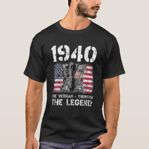 Männer Vintag 1940 Man Myth Legend 81St Birthday D T-Shirt