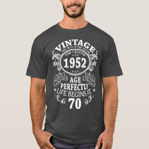 Männer Vintag 1952 Der Mann Myth Legend 70 Jahre a T-Shirt