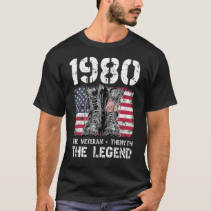 Männer Vintag 1980 Man Myth Legend 41. Geburtstag  T-Shirt