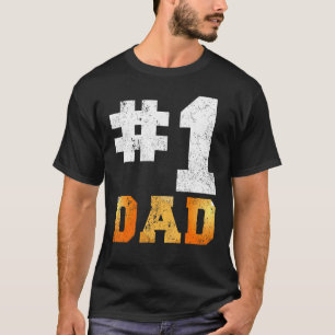 Männer Vintag 1 Vater Nummer 1 Tischtennis Vater F T-Shirt