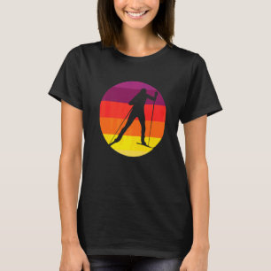 Männer Vintag Biathlon I Wintersport I Cross Coup T-Shirt