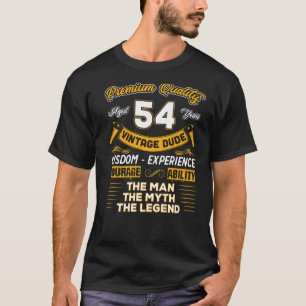 Männer Vintag den Mann Myth Legend 54 Geburtstag f T-Shirt