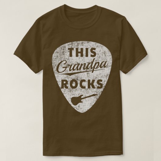 Männer Vintag dieses Opa Rocks Plektrum2 T-Shirt (Design vorne)