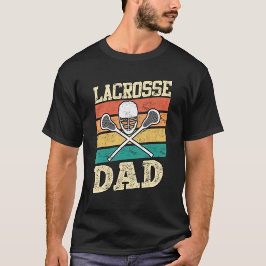 Männer Vintag Lacrosse Vater 1 T-Shirt (Vorderseite)
