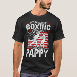 Männer Vintag mein Lieblingsboxer ruft mich Pa an T-Shirt