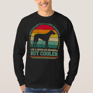 Männer Vintag Retro Dog Rhodesian Ridgeback Opa T-Shirt
