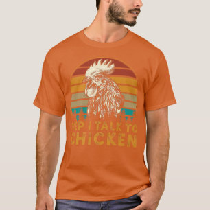 Männer Vintag spreche ich mit Hühnern Funny Chicke T-Shirt