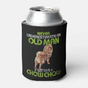 Männer Vintag unterschätzen nie einen alten Mann Dosenkühler