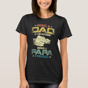 Männer Vintag Vater zu sein ist eine Ehre, ein Gro T-Shirt