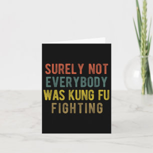 Männer Vintag waren sicher nicht alle Kung Fu Kamp Karte