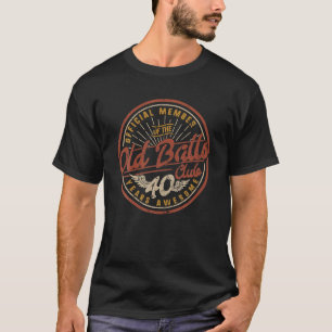 Männer Vintage 40. Geburtstag 40 Jahre Awesome Für T-Shirt