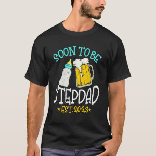 Männer Vintage Bald Stiefvater 2023 Schwangerschaf T-Shirt