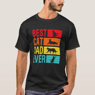 Männer Vintage Bester Katzenvater Aller Zeiten Ret T-Shirt